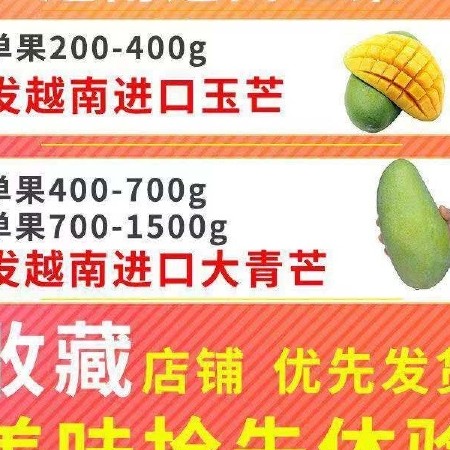 纯甜新鲜包邮到家大青芒 越南，芒果电商对接入口顺滑